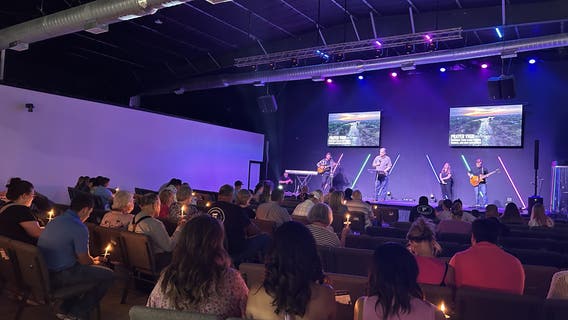 Community gathers at Freedom Church in Liberty for vigil honoring flood victims
