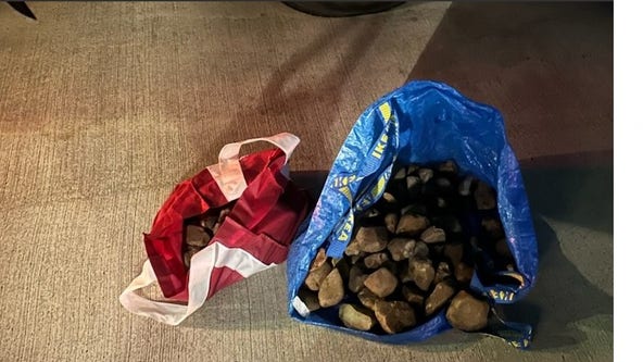 2 accused of throwing rocks at cars along Hardy Toll Road