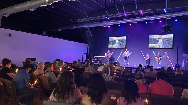 Community gathers at Freedom Church in Liberty for vigil honoring flood victims