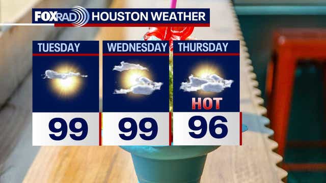 Houston weather: Hot, humid weather to remain for Tuesday