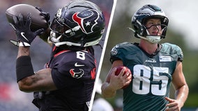 Texans trade John Metchie III to Eagles for tight end Harrison Bryant