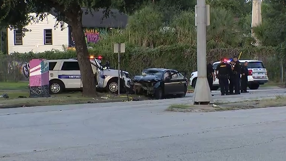 2 hospitalized after ejection crash with Houston Metro police unit