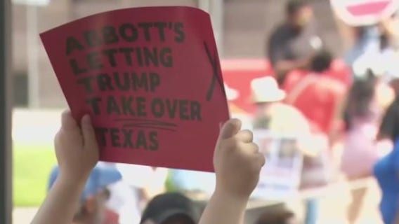 Houston area sees multiple 'Fight the Trump Takeover' rallies Saturday