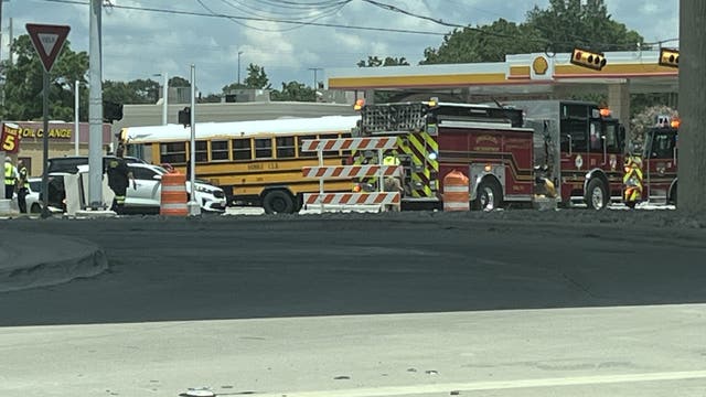 Humble ISD bus crash: Driver, other motorists taken to hospital