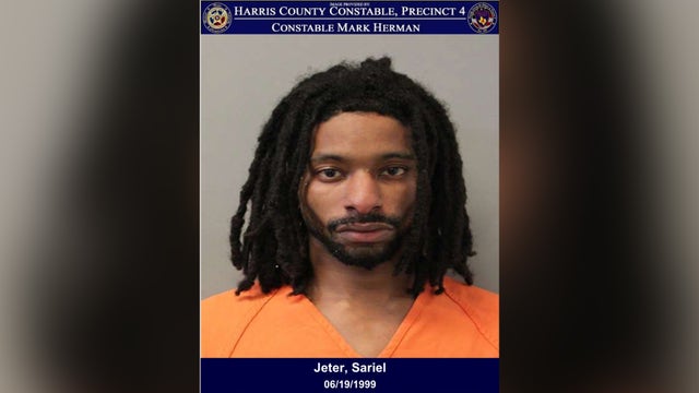 Harris County suspect found hiding in garbage can, allegedly crashed stolen vehicle