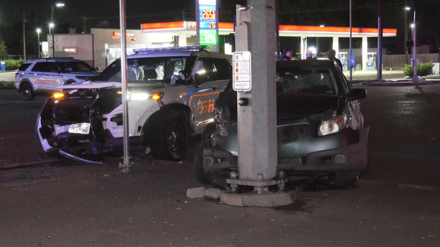 Harris County deputy crashes with vehicle on Little York responding to 911 call