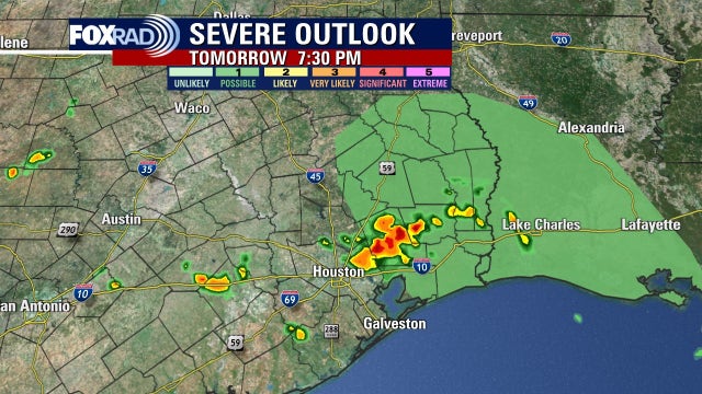 Houston weather: Late day storms possible on Friday