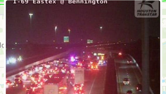 Houston traffic: IH-69 down to one lane after major crash