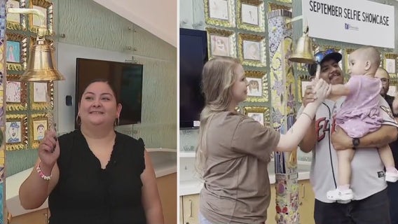 Texas Children's Hospital celebrate two child cancer patients being cancer free