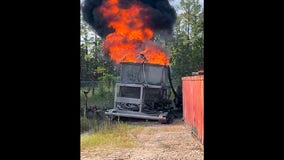 Liberty County: Cleveland oil well fire under control; residents asked to shelter in place