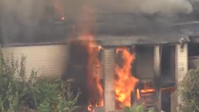 West Houston: Apartment complex catches fire, officials battle blaze