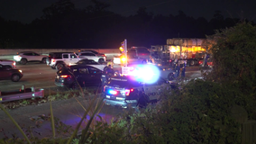 Driver shot after confronting another driver, beating on car for driving too slow