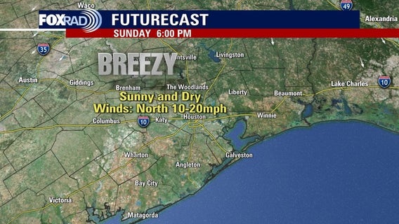 Houston weather: Front brings rain chances, then drier conditions