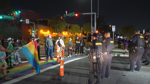 Montrose rainbow crosswalk officially removed, protesters arrested