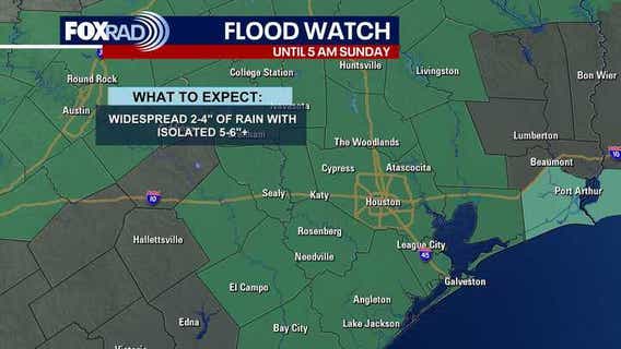 Houston weather: Flood Watch; alerts; timeline of storms; live radar