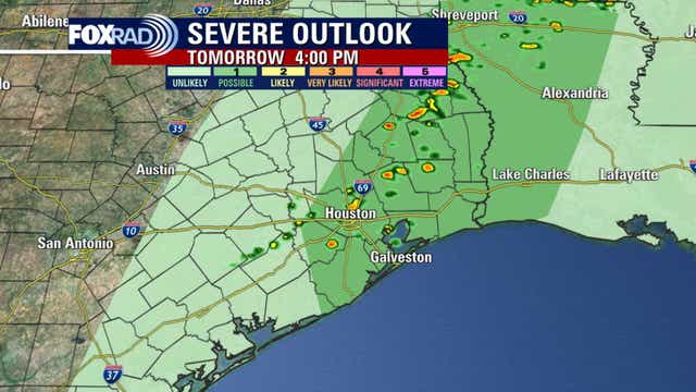 Houston weather: Next cold front arrives Tuesday; chance for storms
