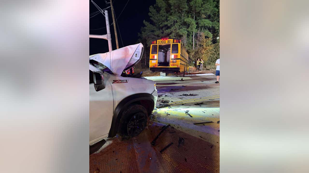 Montgomery County crash: 21 people evaluated after crash involving school bus, pickup truck