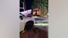 Montgomery County crash: 21 people evaluated after crash involving school bus, pickup truck