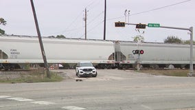 Pedestrian fatally struck by train near East Houston, officials say