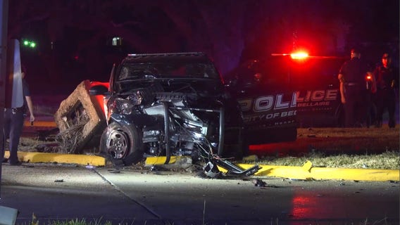 Bellaire police officer involved in major crash after driver runs red light