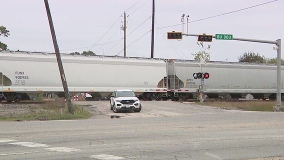 Pedestrian fatally struck by train near East Houston, officials say