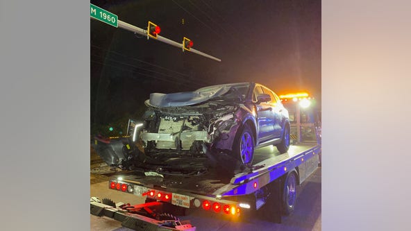 'Suspected impaired drivers' strike two Harris County patrol vehicles at Humble event, sheriff says