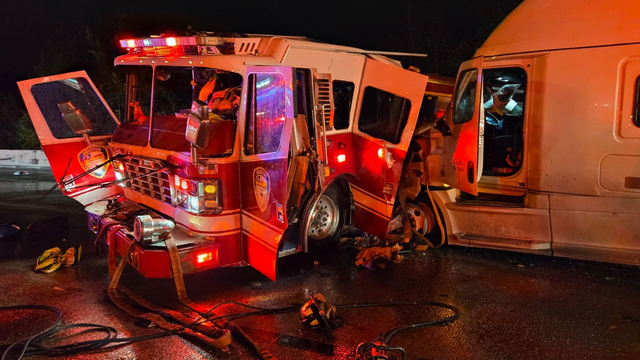 Four Houston firefighters, 18-wheeler driver hospitalized after Montgomery County crash, officials say