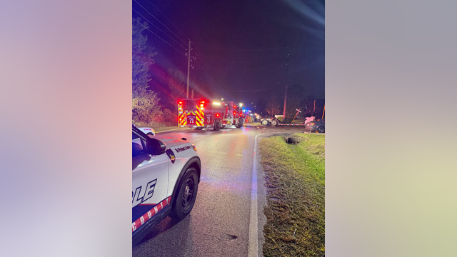 North Harris County: Major crash shuts down road, injures victim