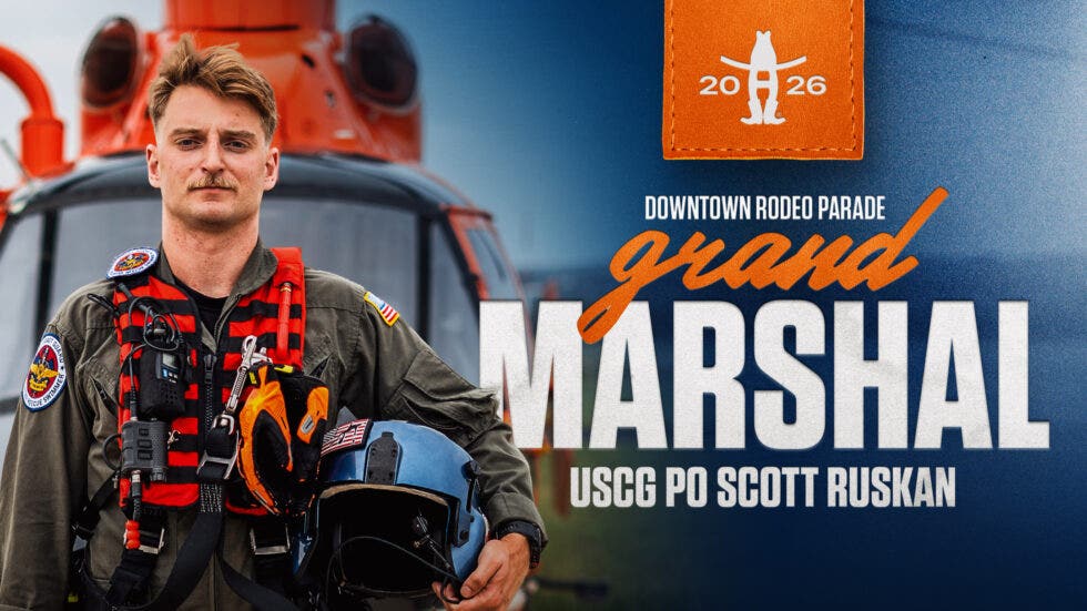 Coast Guard swimmer who rescued 165 children from Texas flooding named Houston Rodeo grand marshal