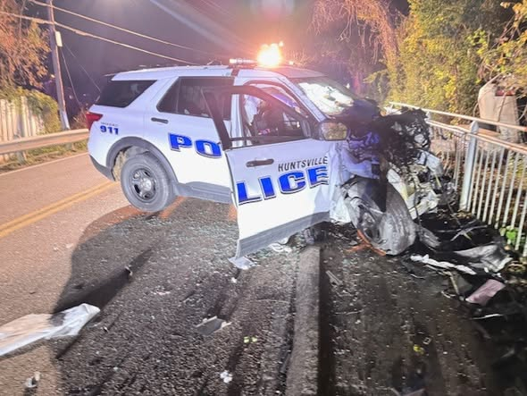 Huntsville police officer critically injured in high-speed chase