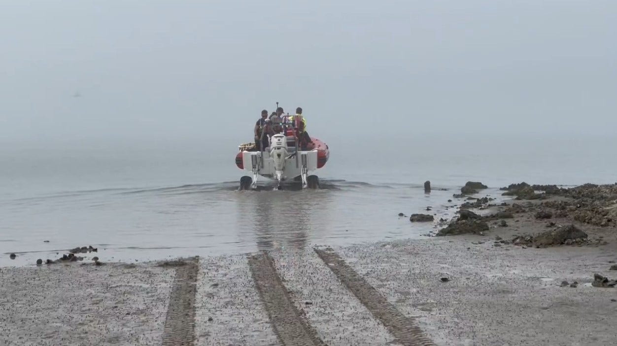 Rescue efforts underway following plane crash in Galveston Bay