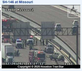 Fatal crash causing traffic on Fred Hartman Bridge