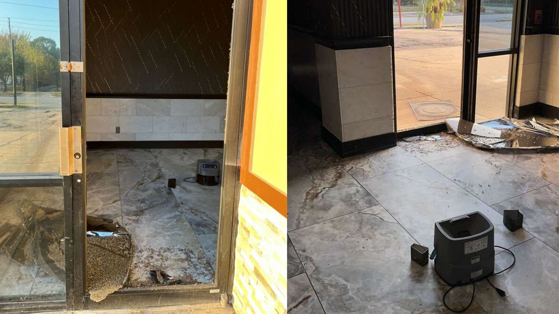 Mikki's Café deals with break-in, car crash at two separate locations