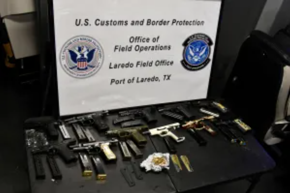 Cache of weapons, ammo headed to Mexico seized at Texas-Mexico border