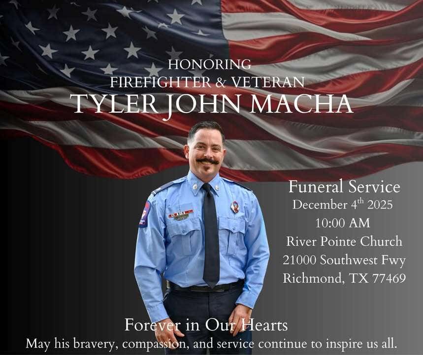 Funeral service to honor loss of Rosenberg firefighter, Army veteran