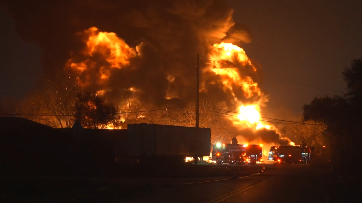 Liberty Road fire: Firefighters battle massive 2-alarm blaze in northeast Houston
