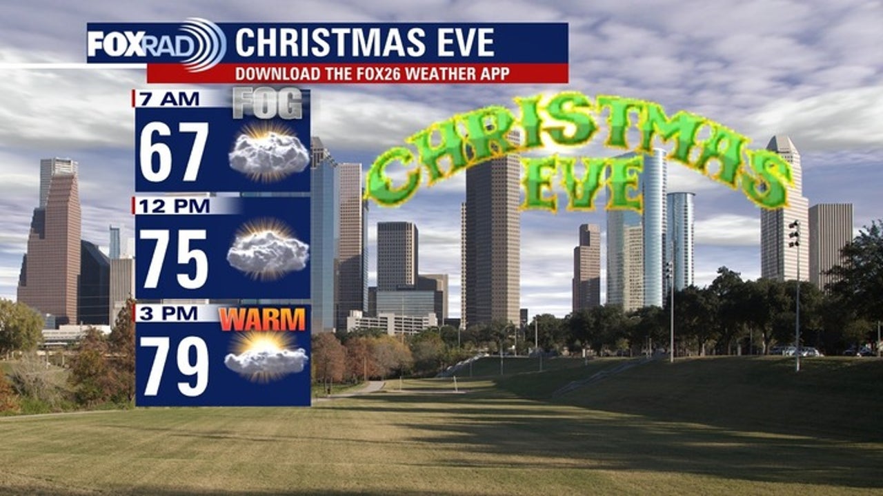 Houston weather: Another foggy morning; warm Christmas Eve