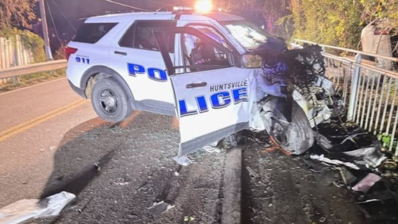 Huntsville police officer critically injured in high-speed chase