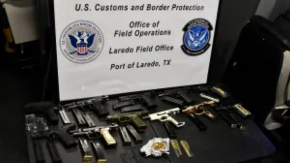 Cache of weapons, ammo headed to Mexico seized at Texas-Mexico border