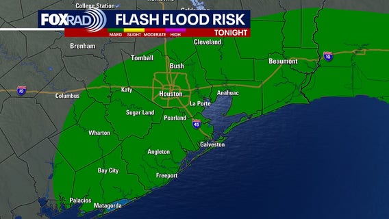 Houston weather forecast: Heavy rain, flash flood risk tonight into Friday