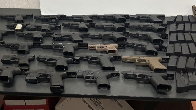 30 handguns seized from truck spare tire at Texas border crossing