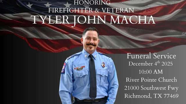 Funeral service to honor loss of Rosenberg firefighter, Army veteran