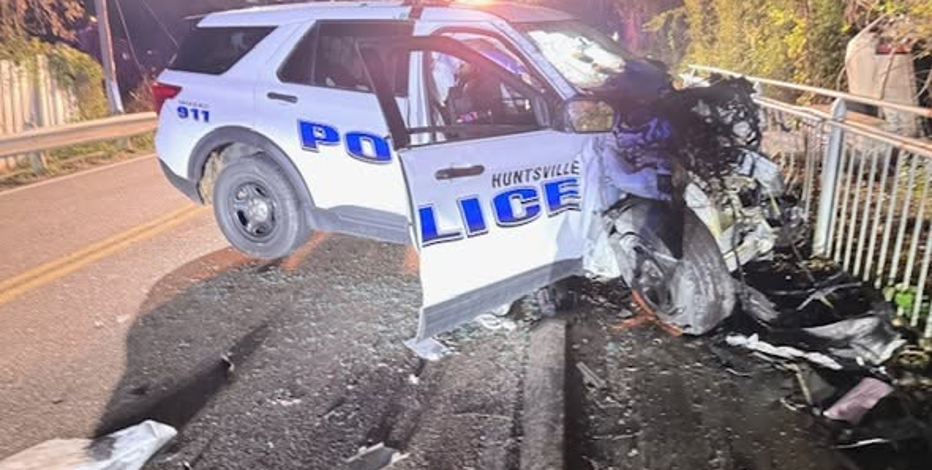 Huntsville police officer critically injured in high-speed chase