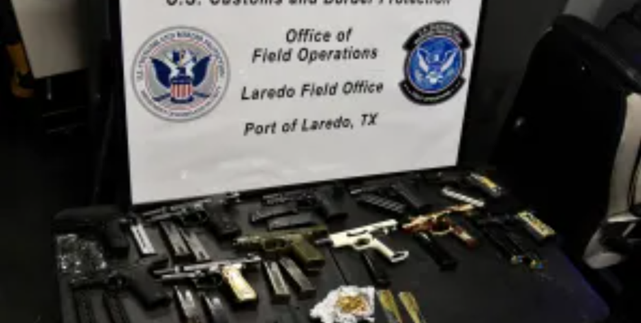 Cache of weapons, ammo headed to Mexico seized at Texas-Mexico border