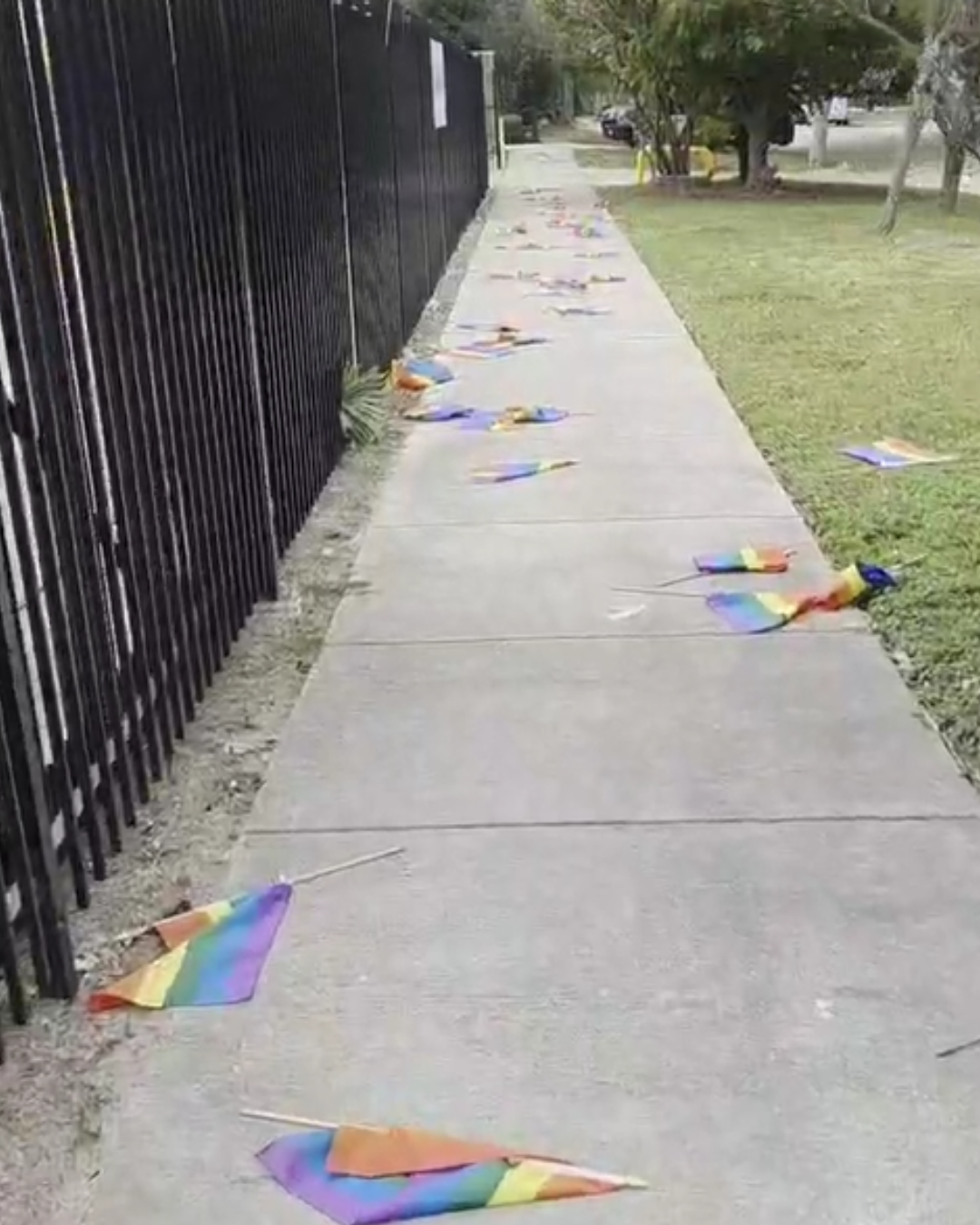 The Montrose Center in Houston vandalized, Pride flags removed from fence