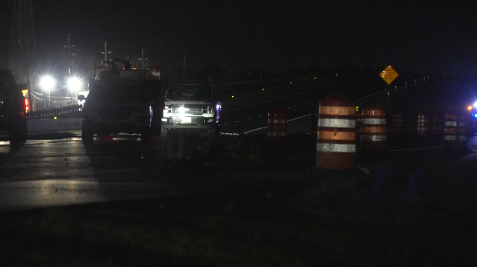 Crosby Freeway crash: Construction worker killed, another in critical condition