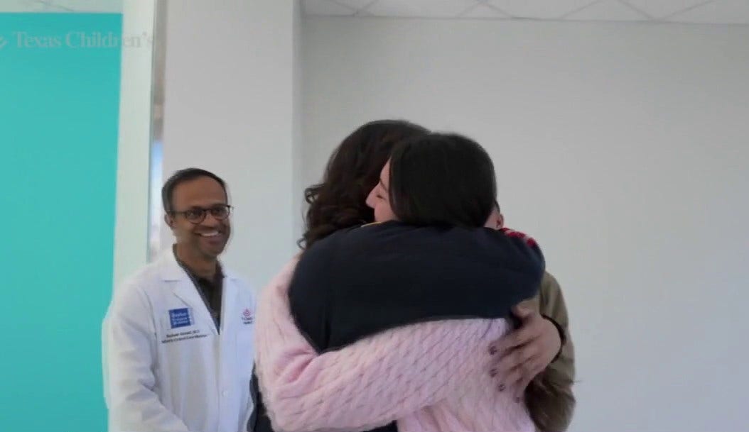 Willis teen reunites with care team after almost dying from the flu