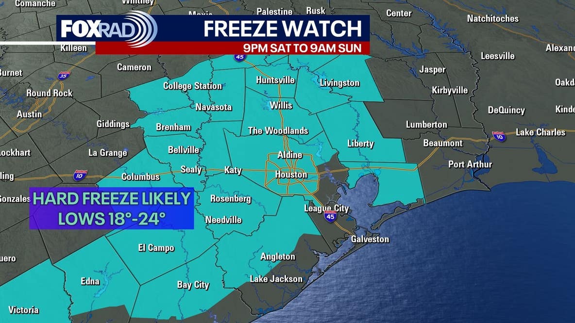 Freeze watch, cold weather advisory for Houston this weekend: What to know
