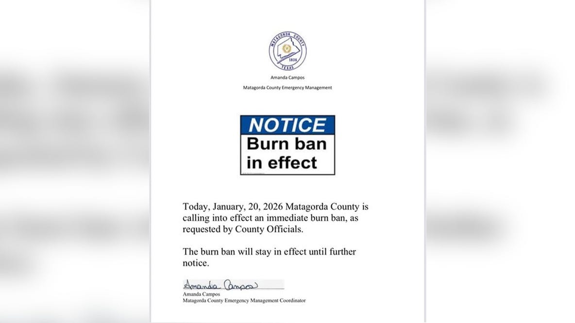 Matagorda County issues burn ban due to increased fire risk