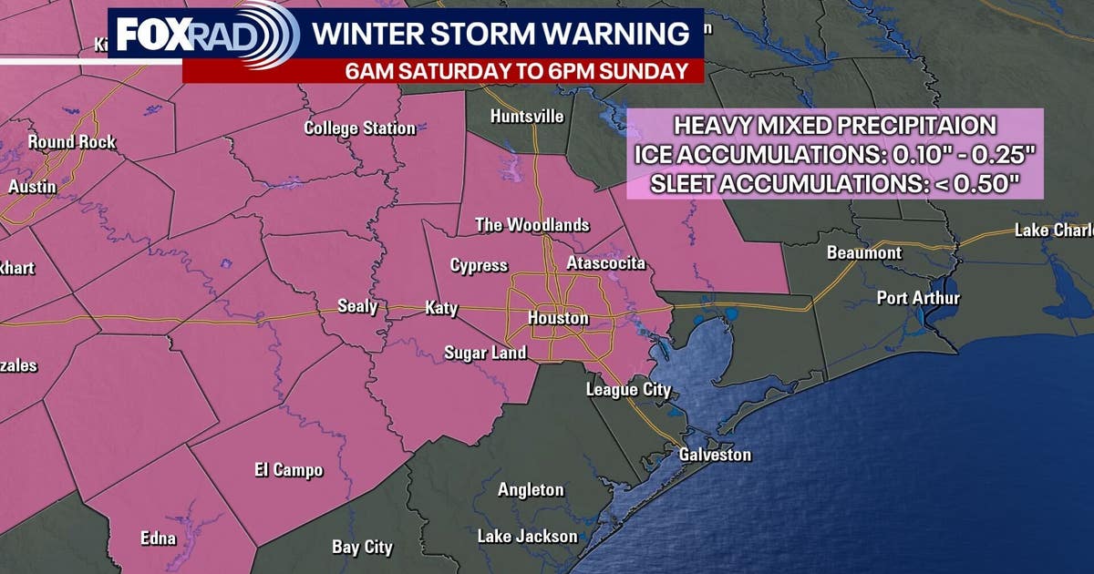 Live updates: Winter storm warning issued for Houston-area counties